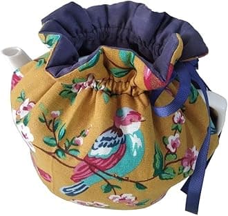 Tea Pot Cozies, Cotton Vintage Floral Teapot Dust Cover Tea Cosy, Kitchen Home Decorative Tea Pots Cozy with Insulation Pad for Housewife, Friend, Mom