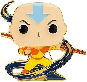 Funko Enamel Pin: Aang - 1/6 Odds for Rare Chase Variant - 1 In 12 Chance You May Find the Chase - Avatar: the Last Airbender Enamel Pins - Cute Collectable Novelty Brooch - for Backpacks