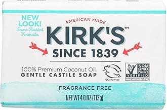 Original Coco Castile Soap Fragrance Free 4 oz (Multi-Pack)