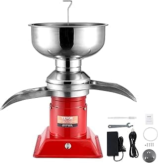 VEVOR Milk Cream Centrifugal Separator, 304 Stainless Steel Electric Cream Separators, 100L/H Output 10500RPM Goat Milk Separator, 30W Cow Cream Separator, Milk Skimmer with 5L Bowl Capacity, 100-240V