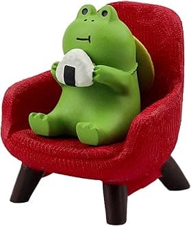 Miniature Frogs - Cute Frog Sculptures for Outdoor Fairy Garden, Desk Decor & Plant Shelf