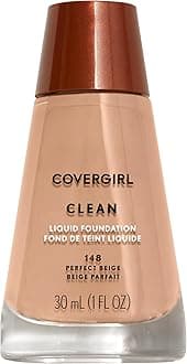 COVERGIRL Clean Liquid Foundation, Perfect Beige 148, Pack of 1