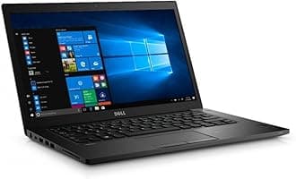 Dell (Refurbished) Latitude 7480 14in FHD i5-6300U 16GB 256GB SSD Webcam Backlit Keyboard Black