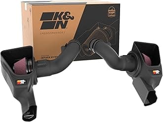 K&N Cold Air Intake System: High-Flow Air Filter, Increase Performance & Acceleration: Compatible with 2024-2025 Ford: Mustang, 63-2626