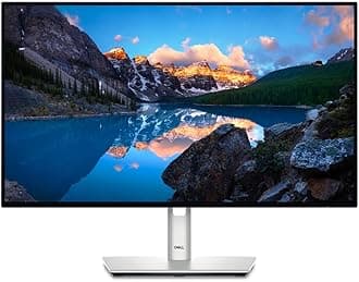U2424H UltraSharp 24 Inch FHD (1920x1080) Monitor, 120Hz, IPS, 5ms, 98% DCI-P3, 2X USB-C, 2X DisplayPort, HDMI, 3X USB, 3 Year Warranty, Silver