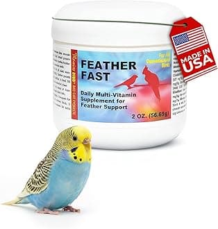 Morning Bird Feather Fast 2 Oz – Daily Multi-Vitamin for Growth & Molting Support – Promotes Healthy Feather Strength & Full Plumage – Supplement for All Adult Birds