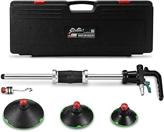 EWK 3 Size Pneumatic Dent Remover Paintless Air Vacuum Suction Puller Kit with Case