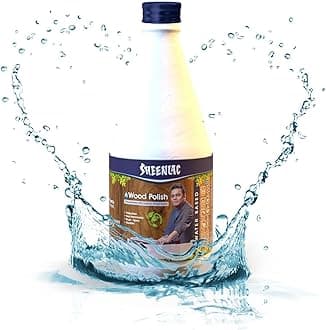 SHEENLACWater Based Interior Wood Polish | Odorless, Non-Flammable | Quick Dry Varnish | 100% Lead-Free | High Water Resistance | Eco-Friendly Polish for All Furniture - Satin Finish 500ml