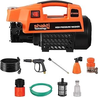 S3 High Pressure Car Washer Machine 1800 Watts and Pressure 120 Bar for Cleaning Car, Bike & Home (S3)