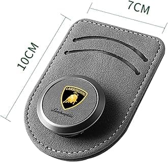 Sunglasses Holder for Lamborghini LM001 1980-1983, Suede Leather Eyeglass Holder, Car Sun Visor Glasses, Portable Clip Auto, Car accessories,Black