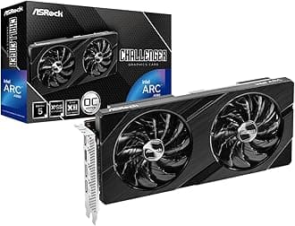 Intel Arc A580 Challenger 8GB OC Graphics Card, Intel Xe HPG Architecture, 8GB GDDR6, PCIe 4.0, Dual Fans, 0dB Silent Cooling, DisplayPort 2.0