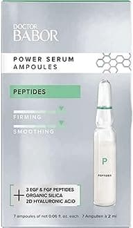 BABOR Power Serum Ampoule: Peptides | Firming, Smoothing, Elasticity | 2D Hyaluronic Acid and EGF & FGF Peptides | Clean & Vegan | Results in 7 Days