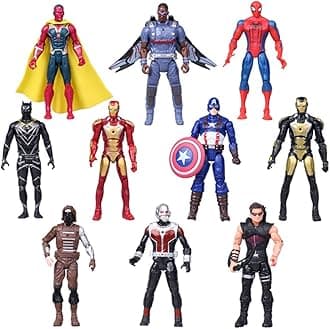 Super Hero Series Exclusive Figure Set, 10 Collectible 6.7-Inch Action Figures