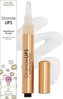 Grande Cosmetics Grande Lips Peptide Boosting Plumper - Clear Gloss for Women - 0.05 oz Lip Treatment
