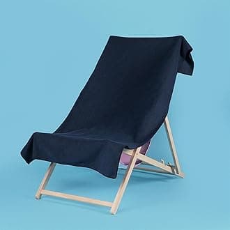 Brentfords Large Microfibre Beach Towel for Girls Quick Dry Bathroom Pool Holiday Men Women Absorbent, 71 x 152cm - Navy Blue