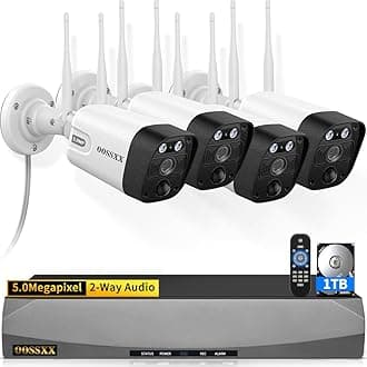 2 Way Wireless Security Camera System & PIR Detection Outdoor 5.5MP Wi-Fi Video Surveillance System