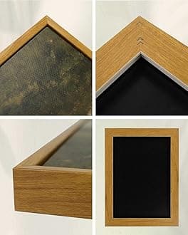 InSimSea Framed Canvas Wall Art, Vintage Decor, Classical Landscape Watercolour Painting, Rustic Wall Decor for Living Room, Bedroom, Farmhouse, Bathroom, 8"x10"