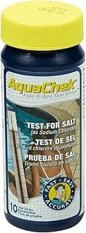 AquaChek 561140A Salt Water Swimming Pool Test Strips - White