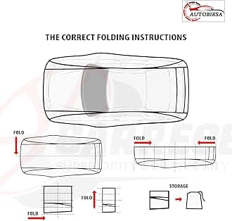 Waterproof Car Cover Compatible with Maruti Baleno Free Bag and Mirror with Antenna Pocket, 100% All Weather Proof Cover with Custom Fit Grey Colour.