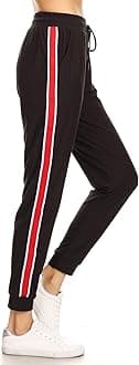 LA12ST Jogger Pants for Women Womens Sweatpants Drawstring Pockets Soft Workout Yoga Lightweight Lounge Pants