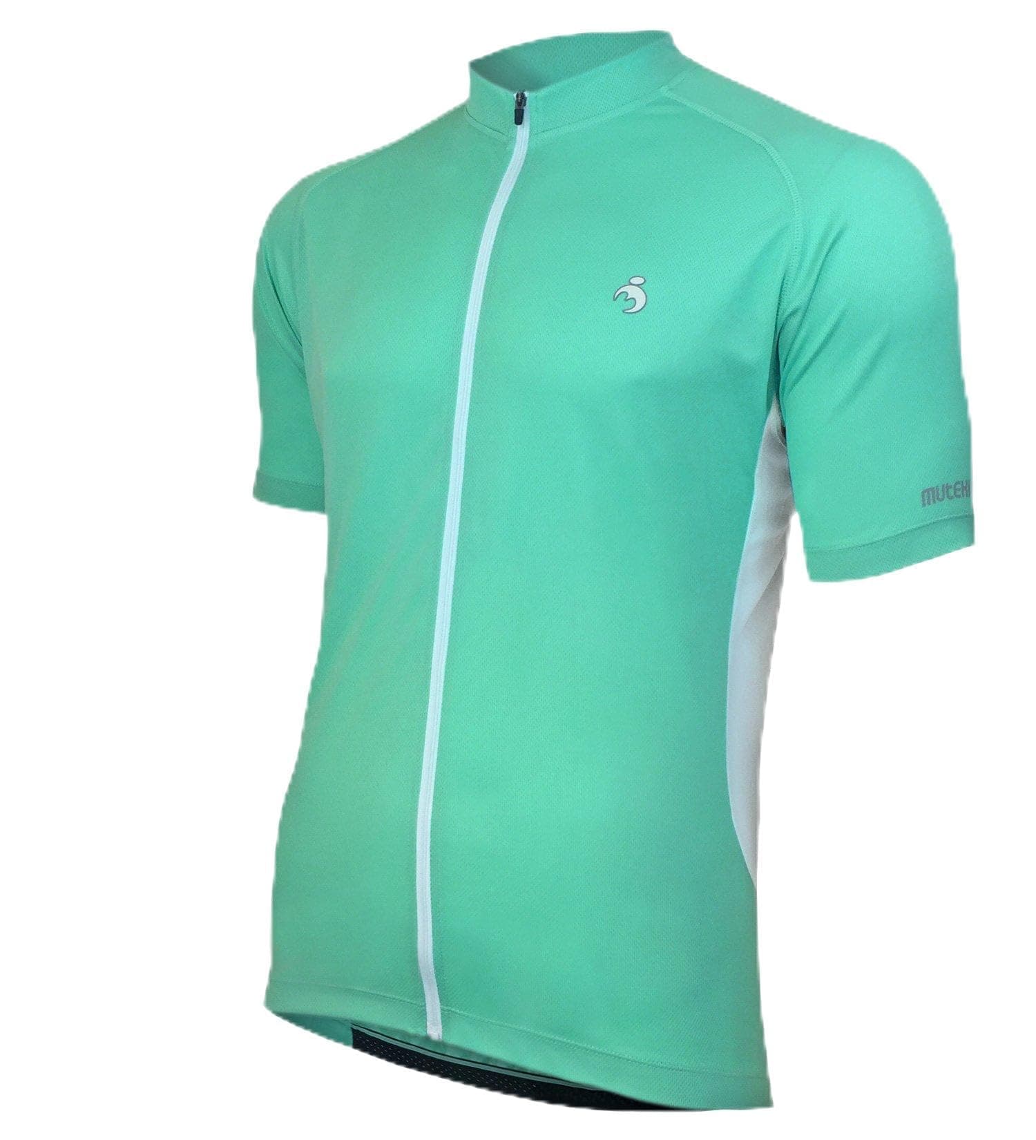 MUTEKI Men's Basic Cycling Jersey (Small, Teal)
