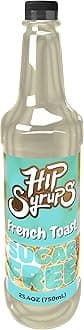 French Toast Sugar Free Simple Syrup Designed for Coffee, Hot Cocoa, French Toast Flavoring, Zero Calorie Flavoring, Keto Friendly, Sugar Free