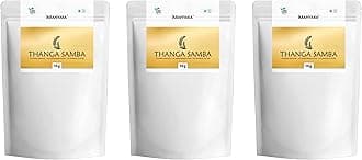 Aranyaka Thanga Samba 15Kg | Medium Grain, Unpolished White Rice, Parboiled | Traditional Rice Variety | (5Kg x 3) - 15Kg in Total