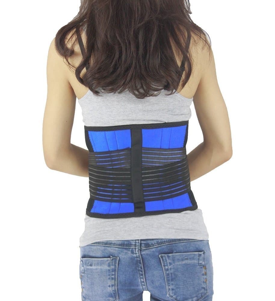 Brand New Deluxe Neoprene Double Pull Lumbar Lower Back Support Brace Exercise Belt (XXXL (44-48"/112-122cm))