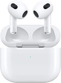 AirPods (3rd Generation) EarPods with Lightning Charging Case & Apple 1-Year Limited Warranty