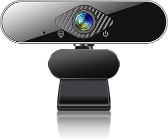1080P HD Webcam with Microphone, Computer USB Web Camera at 1080P/30fps, 100 Wide Angles View, Plug and Play, Works with Skype, Zoom, FaceTime, Hangouts, PC/Mac/Laptop/MacBook/Tablet