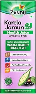 Zandu Karela Jamun + 3 Herbs Health Juice | 1 L