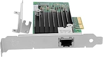 Euqvos for Intel X550-T1 10GbE NIC Network Card ELX550AT Controller Single RJ45 Port PCIe 3.0 x4 Support Windows Server, Windows 7/8/10, Linux