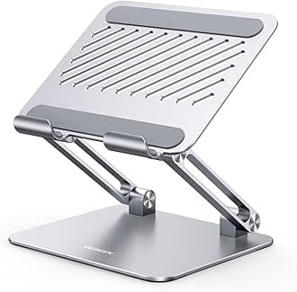 UGREEN iPad Stand Metal Ultra Stable Foldable Tablet Stand Angle Adjustable Tablet Holder for Desk Compatible with iPhone 17 Pro Max All 4.7-12.9'' Tabs iPad Pro/Air/Mini Galaxy Tab S26 Ultra Silver