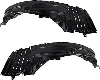 TRQ Inner Fender Liner Set Compatible with 2008-2009 Mitsubishi Lancer MI1248121 MI1249121