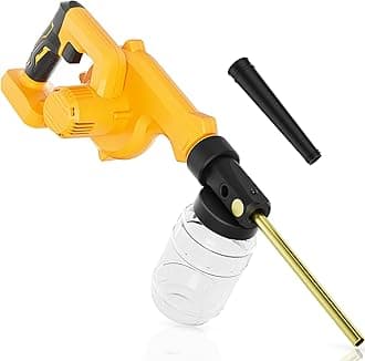 Electric Diatomaceous Earth Duster Compatible for DeWalt 20V Battery(Battery Not Included), Garden Dust Applicator with 1L Capacity and 7.5" Nozzle, Versatile Leaf Blower & Powder Sprayer