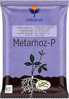 Utkarsh Metarhizium Anisopliae 1% W.P. 1 x 10^8 CFU/gm min. for Plants, Crops and Home Gardening - Metarhoz-P (1 Kg; Pack of 1)