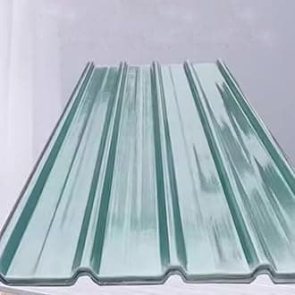 2mm Thick FRP Daylighting Panels,Clear Roof Sheet,1/3/4/6/8/10/12/15/18 Pcs Corrugated Roofing Sheets,Fiberglass Daylighting Panels,Greenhouse Rainproof Board,Easy to Cut (0.9x0.7m/35x28in,3 Pcs)
