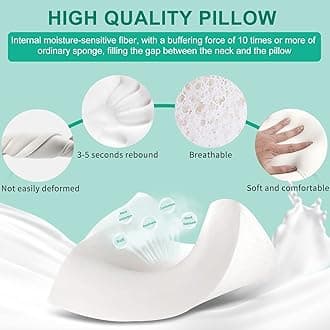 Fityou Memory Foam Pillow,Ergonomic Pillow,Deep Sleep Neck Pillow,Cooling Pillow, Washable Pillow Case,67.5x 40 x13 cm