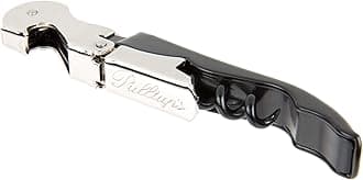 Pulltap's Double-Hinged Waiters Corkscrew, Black and Stainless Steel by Pulltap's
