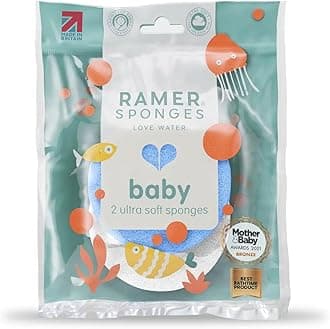 Ramer® Ultra Soft Baby Twin Pack Sponges Blue & White