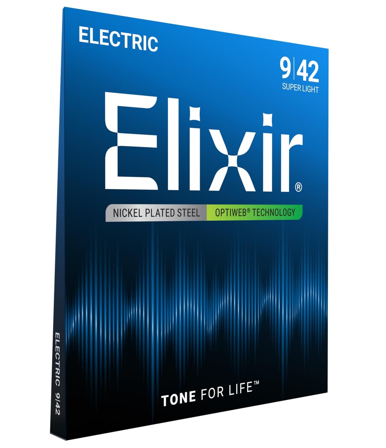 Strings Electric Guitar Strings with OPTIWEB® Coating, Super Light (.009-.042)