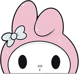 Mele Anime Car Sticker, Reflective Bumper Sticker, Kawaii Car Accessories, Window Decals, Cute Hood Decals
