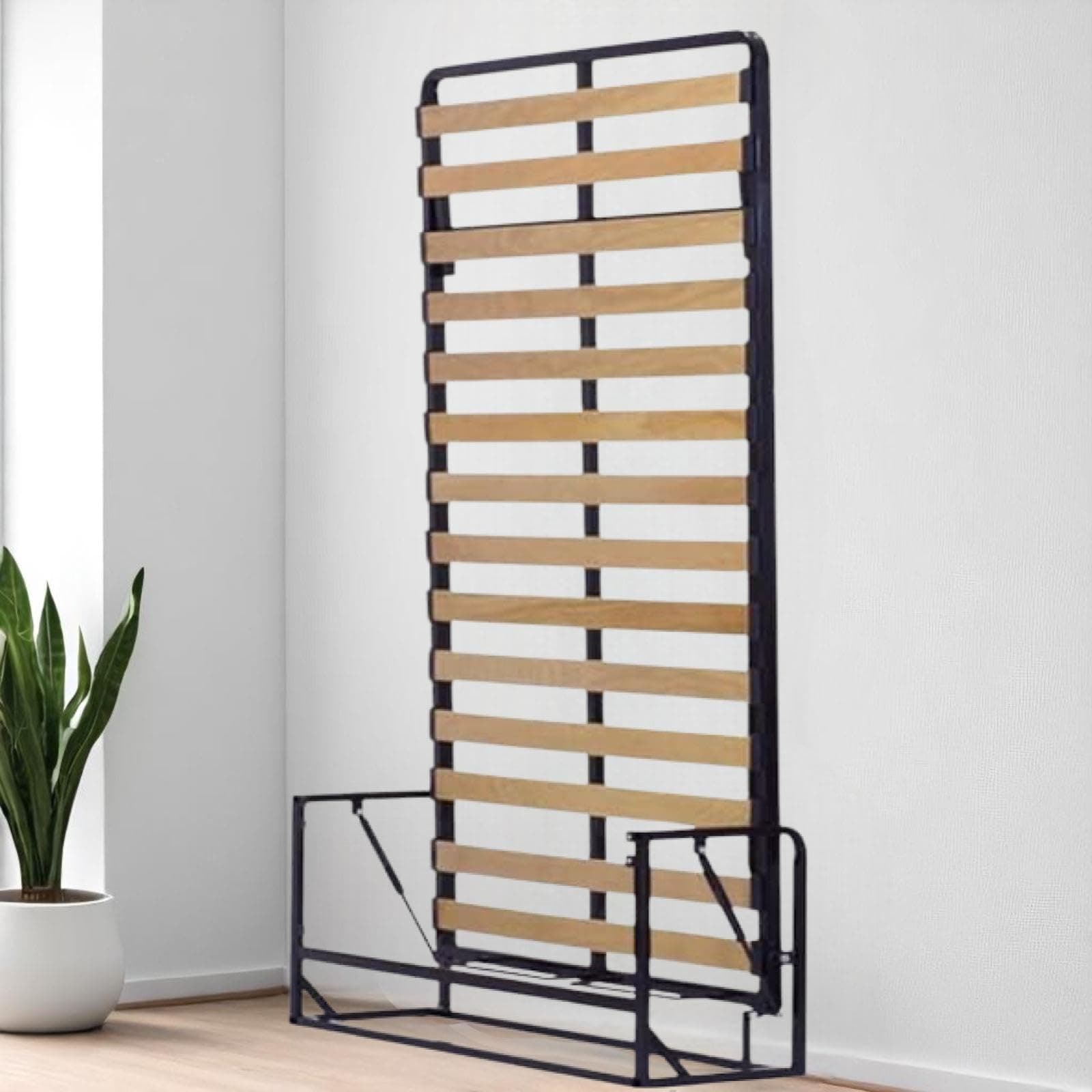 Murphy Bed - Classic Vertical Wall bed - Fold Up - Space Saving Folding Bed Frame - Pull Down (120cm x 190 cm)