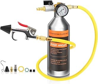 FOUR UNCLES AC FLASH KIT Air Conditioning System Flash Canister Kit Clean Tool Set for R134a R12 R22 R410a R404a Car