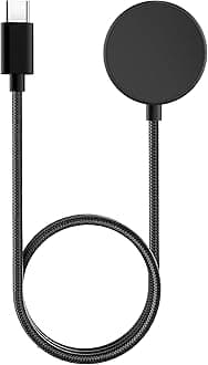 USB C Charger Compatible with Samsung Galaxy Watch 7/6/6 Classic/5/5 Pro/4/4 Classic/3/Active 2, Upgrade Nylon Galaxy Watch Charger Cable