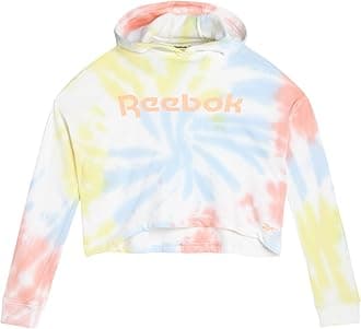 Reebok Girls' Sweatshirt - Fleece Pullover Hoodie - Casual Top - Fashion Hoodie for Girls (7-16)