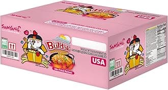 Samyang Buldak Carbo Korean Hot Spicy Chicken Stir Fried Ramyun 4.58 oz (Pack of 20)