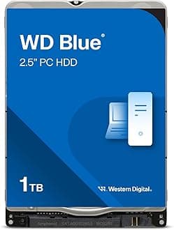 WD Blue 1TB Mobile Hard Disk Drive - 5400 RPM SATA 6 Gb/s 128MB Cache 2.5 Inch - WD10SPZX (Renewed)