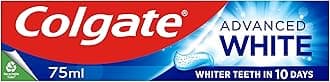 Colgate Advanced White Toothpaste 75ml - Teeth whitening Toothpaste - clinically Proven whitening - whitens in 10 Days - with Active Micro-Cleansing Crystals - new Stain Prevention - Enamel Safe