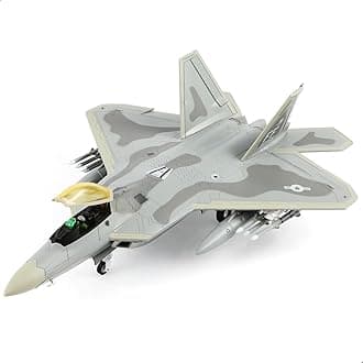 NUOTIE F-22 Raptor 1/72 Diecast Metal Aircraft Model Kit USAF Fifth-Generation Fighter Jet Alloy Airplane Model with Stand for Adult Military Enthusiasts Collections or Gift (FF 27FS)